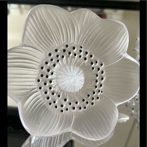 Lalique Anemone Crystal Flower